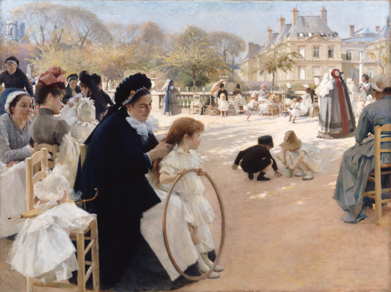 Le Jardin du Luxembourg, Paris par Albert Edelfelt